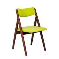 Пластиковые стулья Стул раскладной Clack, мягкая спинка, велюр Teddy 932, каркас бук морилка старинный орех фото